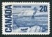 N°0386-1967-CANADA-BAC DE TRAVERSEE-20C-BLEU 