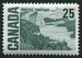 N°0387-1967-CANADA-CONTREE SOLITAIRE-25C-VERT FONCE 