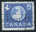 N°0311-1959-CANADA-10E ANNIVERS DE L'OTAN-5C-BLEU 
