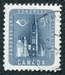 N°0298-1957-CANADA-PARLEMENT D'OTTAWA-5C-BLEU/GRIS 