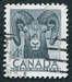 N°0259-1953-CANADA-FAUNE-MOUFLON-4C-GRIS/BLEU 