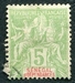 N°021-1900-SENEGAL FR-5C-VERT/JAUNE 
