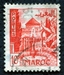 N°284-1949-MAROC FR-JARDINS A MEKNES-10F-ROUGE ORANGE 