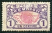 N°056-1907-REUNION-CARTE DE L'ILE-1C-VIOLET ET ROSE 