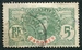 N°021-1906-DAHOMEY FR-GENERAL FAIDHERBE-5C-VERT 