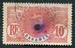 N°022-1906-DAHOMEY FR-GENERAL FAIDHERBE-10C-ROSE 
