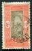 N°070-1925-DAHOMEY FR-INDIGENE SUR ARBRE-10C-VERMILLON/BRUN 