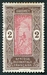 N°044-1913-DAHOMEY FR-INDIGENE SUR ARBRE-2C-BRUN ET ROSE 