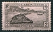 N°126-1932-GABON FR-RADEAU SUR FLEUVE OGOOUE--2C-NOIR S/ROSE 