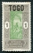 N°101-1921-TOGO FR-INDIGENE SUR ARBRE-1C-GRIS VERT/JAUNE 