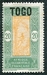 N°107-1921-TOGO FR-INDIGENE SUR ARBRE-20C-VERT ET ORANGE 