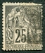 N°54-1881-COL FR-TYPE ALPHEE DUBOIS-25C-NOIR S/ROSE 