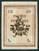 N°0247-1906-IRAN-10C-BRUN-SURCHARGE LION/PROVISOIRE 