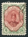 N°0307-1911-IRAN-EFFIGIE SHAH AHMED-6C-VERT ET BRUN/ROUGE 