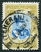 N°0531-1929-IRAN-RIZA PALHAVI-15C-JAUNE ET BLEU/VERT 