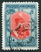 N°0528-1929-IRAN-RIZA PALHAVI-BLEU/VERT ET ROUGE 