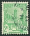 N°281A-1945-TUNISFR-MOSQUEE HALFAOUINE A TUNIS-2F-VERT/JAUNE 