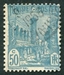 N°276-1945-TUNISFR-MOSQUEE HALFAOUINE A TUNIS-50C-BLEU/VERT 