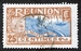 N°088-1922-REUNION-RADE DE SAINT DENIS-25C-BRUN BLEU 