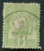 N°022-1899-TUNISFR-ARMOIRIES-5C-VERT/JAUNE 