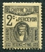 N°38-1923-TUNISFR-DEESSE CARTHAGINOISE-2C-NOIR S/JAUNE 