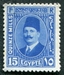 N°0124-1927-EGYPTE-ROI FOUAD 1ER-15M-BLEU 