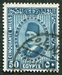 N°0126-1927-EGYPTE-ROI FOUAD 1ER-50M-BLEU/VERT 