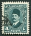 N°0174-1936-EGYPTE-ROI FOUAD 1ER-4M-VERT FONCE 