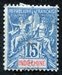 N°008-1892-INDOCHINE-15C-BLEU 