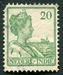 N°111-1913-INDE NEERL-WILHELMINE-20C-VERT 