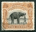 N°135-1909-BORNEO NORD-FAUNE-ELEPHANT D'ASIE-5C-BRUN 