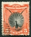 N°055-1894-BORNEO NORD-OISEAU-PAON ARGUS-5C-VERMILLON/NOIR 