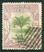 N°075-1897-BORNEO NORD-PALMIER SAGO-3C-LILAS/BRUN ET VERT 