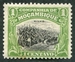 N°116-1918-MOZAMBIQUE CIE-RECOLTE DU MAIS-1C-VERT ET NOIR 
