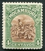 N°121-1918-MOZAMBIQUE CIE-TABAC-4C-VERT ET BRUN 