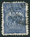 N°0163-1904-URUGUAY-BOEUF-5C-BLEU FONCE 