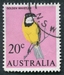 N°0331-1966-AUSTRALIE-OISEAU-SIFFLEUR DORE-20C 