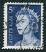N°0323A-1966-AUSTRALIE-ELIZABETH II-5C-BLEU FONCE 