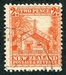 N°0196-1935-NOUVELLE ZELANDE-MAISON MAORI-2P-ORANGE 