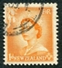 N°0328-1954-NOUVELLE ZELANDE-ELIZABETH II-1P-JAUNE/ORANGE 