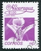 N°1260-1983-NICARAGUA-FLEURS-LAELLA SPEC-1C-VIOLET CLAIR 