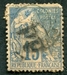 N°51-1881-COL FR-TYPE ALPHEE DUBOIS-15C-BLEU 