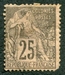 N°54-1881-COL FR-TYPE ALPHEE DUBOIS-25C-NOIR S/ROSE 