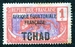 N°19-1924-TCHAD FR-1C-ROUGE ET VIOLET 