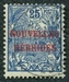 N°003-1908-N HEBRIDES-RADE DE NOUMEA-25C-BLEU 