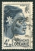 N°194-1948-OCEANIE-FEMME INDIGENE-4F-BLEU/NOIR 