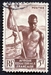 N°221-1947-AFRIQUE EQUAT FR-PIROGUIER DU NIGER-5F 