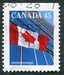 N°1416A-1995-CANADA-DRAPEAU DEVANT IMMEUBLE-45C 