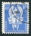 N°004-1958-AFRIQUE OCCID FR-MASQUE-10F-BLEU CLAIR 