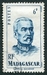 N°314-1946-MADAGASCAR-GENERAL DUCHESNE-6F-BLEU/VERT 